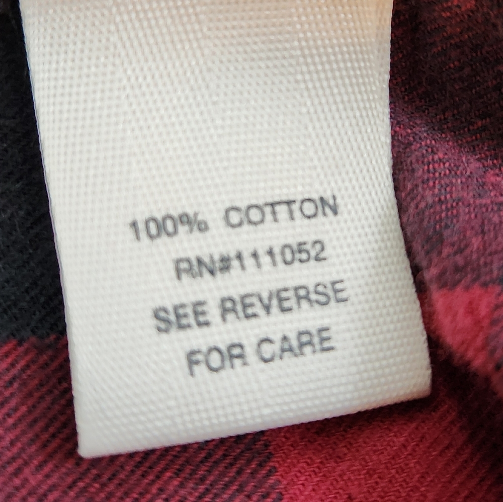 Mudd brand Red plaid long sleeve button front shirt - Picture 2 of 3